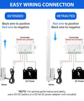 Wiring diagram for Slick 12V Linear Actuator with Integrated Limit Switch, showing extended and retracted positions.