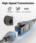 High-speed Cat6 RJ45 Keystone Coupler Female To Female Ethernet Jack Kit with UL listed pass-through UTP, black, 25 pack
