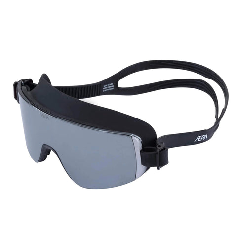 Frameless Ultralight Black Mirror Swim Goggles With VisiClear Nanotech Anti Fog Lens And 100 Percent UV Protection