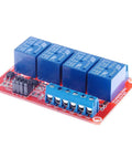 Four Channel 24V Relay Module With Opto Isolation High And Low Level Trigger For PLC Automation Equipment Control