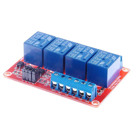 Four Channel 24V Relay Module With Opto Isolation High And Low Level Trigger For PLC Automation Equipment Control