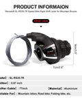Revoshift 7 Speed Right Shift Lever For Mountain Bikes, Twist Grip Gear Shifter, MTB Handle Shifter SL-RS35-7R front view