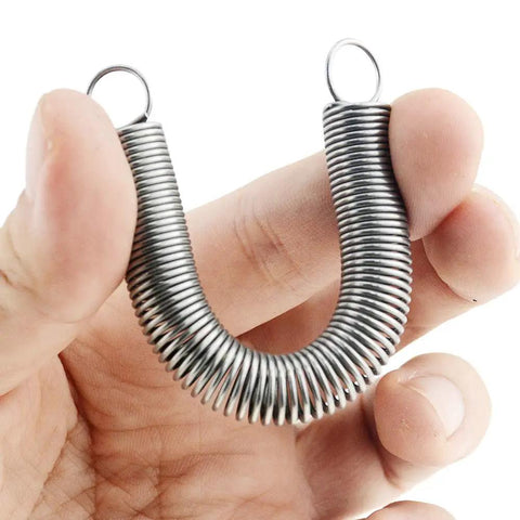 Rugged Built To Last Dual Hook Compressed Tension Spring 304 Stainless Steel Wire Diameter 2mm in hand