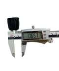 Caliper measuring component of Half Inch Drip Irrigation Fittings Kit For Half Inch Tubing 18 Pieces Tees Switch Valves T Connectors