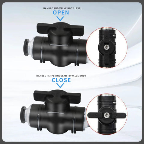 8mm Push To Connect Ball Valve Union For Pneumatic Systems And Air Hose Fittings Pack Of 10 Quick Connect Flow Control Valves