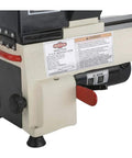 Detail of the Dead Reliable Bench Top Wood Lathe with 12 Inch Swing and 15 Inch Turning Space, showcasing motor and controls.
