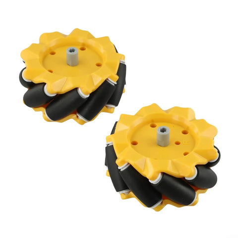 Level Up Your DIY Robotic Setup With This 2 Piece Mecanum Wheel Set For Intelligent Vehicles Delivering Quiet, Stable Grip On Any Surface