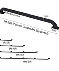 Top Shelf Galvanized Steel Pipe Handrail With Wall Mount Kit Built Ridiculously Solid For Indoor Outdoor Stairs Deck Porch with length options.