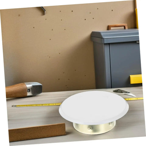 Hella Dope Decorative Fire Sprinkler Covers For Concealed Head Valves on a workbench with metal and wood tools.