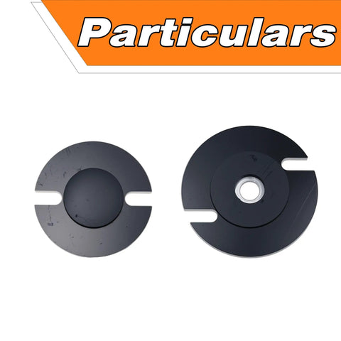Universal Motorcycle Exhaust Dent Repair Kit parts for Husqvarna TE 125 250 300, Yamaha TZR250, Honda CR250, showing round components.