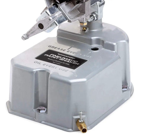 Pneumatic Paint Shaker For Automotive And House Paints - Heavy Duty Air Powered Can Shaker Machine, metallic base view