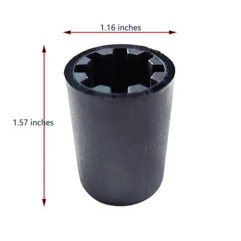 Sprocket Coupler Set For Screw Drive Garage Door Openers 25A18 25C20 4 Pack Easy DIY Friendly Fix Fits 1000SD 2000SD 2110 2220 4600 4620 4640 9902 And Other Compatible Units, black plastic coupler, 1.57 x 1.16 inches