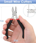 Beast Pro Grade Wire Cutters For Crafts And Jewelry Making, small side cutters in hand with flush cutting pliers