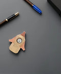 Heavy-Duty Copper Dent Removal Chuck Set For Car Dent Repair Kit - Quick Install, Stable Clamping, DIY Ready Spot Weld Attachment For Auto Body Sheet Metal Repair Tasks. Copper chuck close-up on gray surface