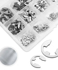 Heavy Duty Stainless Steel E Circlip Snap Ring Set All In One 400 Pcs In 13 Sizes From M1.5 To M15 A2 70 GB896 External