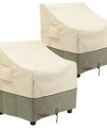 Outdoor Patio Chair Covers Waterproof 2 Pack Deep Seat Lounge Covers For Lawn Furniture Keeps Your Chairs Looking Sharp In All Weather