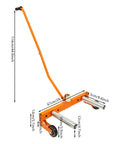 Beefy Heavy Duty Tire Dolly For Garage And Auto Repair Wheel Tire Moving Cart With Steel Frame and Measurements