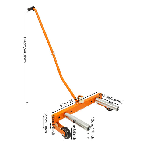 Beefy Heavy Duty Tire Dolly For Garage And Auto Repair Wheel Tire Moving Cart With Steel Frame and Measurements