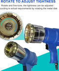 16 Blade Carbide Pneumatic Oil Barrel Crimper Sealer 35 70mm Hydraulic Drum Pressure Cap Tool Heavy Duty view showing adjustable metal disk.