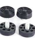 Adjustable Threaded Table Foot Leveling Glides For Desks And Furniture, 30mm Base, Screw In Feet, Rust Resistant, Black Metal