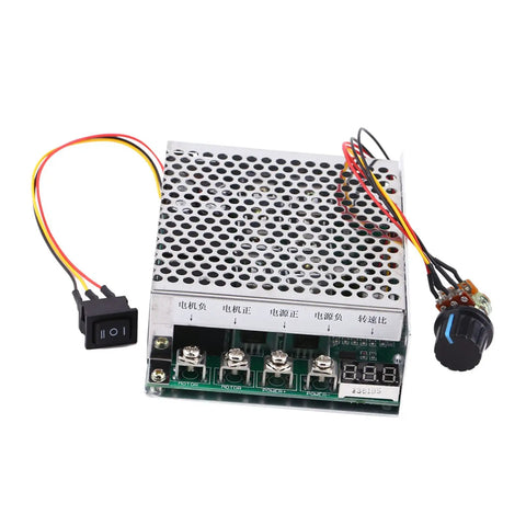 DC Motor Speed Controller With Digital Display, Reversible Drive, 10V-55V, 60A Heavy-Duty Unit for industrial automation