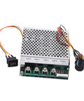 DC Motor Speed Controller With Digital Display And Reversible Drive For Industrial Automation And DIY Projects, 10V To 55V Input, 60A Capacity, Clear Speed Readout, Easy Direction Change, Rugged Circuit Board with wired knob and switch
