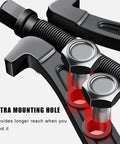 Detail of 10 Inch Heavy Duty Gear Puller With Two Or Three Jaw Options Forged From Premium Carbon Steel, showing extra mounting hole for extended reach.