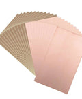 Single-Sided Copper Clad Laminate PCB Circuit Board 130x75mm 5.12x2.95 In 1.5mm Thick For DIY Prototyping Makers And Electronics Hobbyists Pack Of 30, stacked view