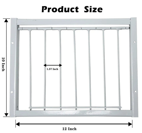 Beefy Steel Frame Loft Pigeon Trap Door Rust Resistant Bird Cage Entrance 12 Inch 30cm Size with product dimensions