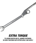 Torque Boost Wrench Extender Tool For Tight Spaces Universal Wrench Extension to loosen rusted bolts and jammed fasteners