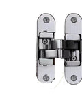 Hidden Cross Hinge For Invisible Doors And Cabinets, 3D Adjustable 180 Degree Folding Door Hinge, Concealed Stainless Steel H Shaped Door Hardware