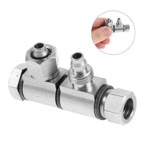 Pro Grade Tire Changer Quick Release Air Valve Connector Portable Heavy Duty Steel Replacement Part With 8mm Output And 9.7mm Thread For Tire Machines In Auto Shops And Service Bays, steel connector close-up