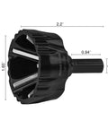 Beefy Tungsten Carbide Chamfering Drill Bit One Half To One And Three Eighths Inch Uniburr Deburring Tool with dimensions shown