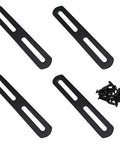 Heavy Duty Flat Mending Plate Repair Brace 4 Pack, 7.8 Inch Thickened Stainless Steel Connector with slotted holes and screws.
