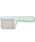 OXO Tot crinkle cutter for kids; mint-green handle and stainless steel blade