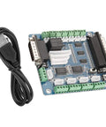 Beefy 5 Axis Stepper Motor Driver Controller Breakout Board Delivers Top Notch CNC Performance for DIY Makers Smooth Multi Axis Motion With Bipolar Signal Processing, USB cable included
