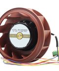 Beefy Industrial Grade Centrifugal Cooling Fan 48V 0.66A 120x120x54mm With PWM For Servers, Industrial Equipment, Power Supplies, Data Centers, And Tough Rackmount Applications. Rear view with wiring.