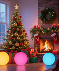 Glowing Cordless 16 Inch LED Glowing Ball Light With Remote RGB Color Changing Waterproof Glow Ball in festive room