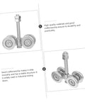 Beefy, Heavy Duty Sliding Door Hanging Wheel Track Roller Replacement For Industrial Doors, Smooth Operation And Easy Install