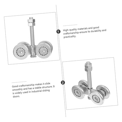 Beefy, Heavy Duty Sliding Door Hanging Wheel Track Roller Replacement For Industrial Doors, Smooth Operation And Easy Install