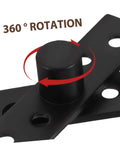 Rock Solid Heavy Duty Stainless Steel Pivot Hinges For Hidden Doors And Secret Bookcases In Black Finish with 360-degree rotation