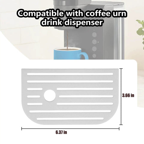 Universal Replacement Drip Tray Lid For Keurig K25 And K15 Essentials, Splash Proof Cover Guard, shown with dimensions
