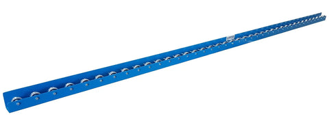 Rock Solid Galvanized Steel Conveyor Skate Wheel Flow Rail With Industrial Wheels For Shop Tables And Material Moves Smooth Glide Track Handles Up To 1000 Pounds Zero Fuss
