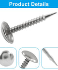 Sweet Mini Silver Upholstery Tacks 100 Piece Set For Furniture Makeovers And Craft Fixes Featuring Threaded Legs with smooth silver head and threaded shaft.