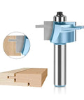 Kick Your Woodworking Game Up With This 1/2 Inch Mortise And Tenon Router Bit, Boasting A Bearing Guide for precise joint cutting.