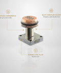 Cam Lock For Drawers And Cabinets With 3 Digit Combination Gold Zinc Alloy Security Lock No Key Hassle For Home Office
