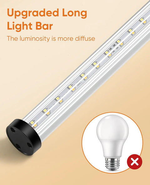 Modern Floor Lamp With Remote Control For Bedroom Living Room Office 4 Color Temperature Stepless Dimmer LED Light Bar 11 Inch tall
