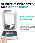 Analytical Balance 500g Capacity With 0.001g Precision, Digital Lab Scale with front display and control button
