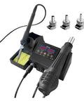 2 In 1 600W Digital Soldering Station With LCD Display Pro Grade Hot Air Rework Tool For BGA SMD PCB IC Repair Dual Temperature Readouts