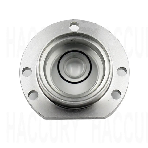 Metal Spirit Bubble Level Digital Level Repair Part Bullseye Bead(Black) shown from the top, featuring a circular metallic base.